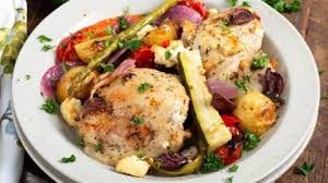 Greek Taverna Roasted Chicken Stack